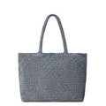 Hand-woven suede tote/shoulder bag