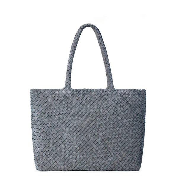 Hand-woven suede tote/shoulder bag