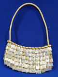 Mother-of-pearl embellished shoulder bag
